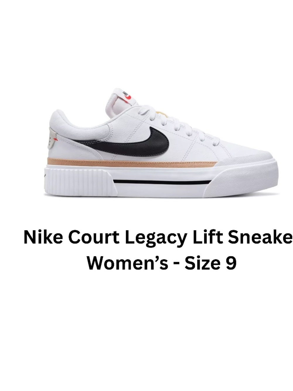 Nike Court Legacy Lift Womens Sneakers Size 9